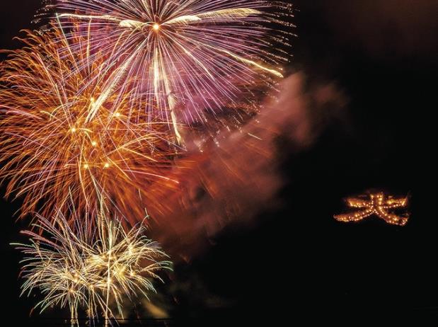 烟花表演“樱岛与艺术烟花”